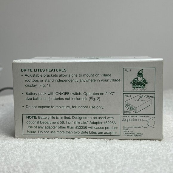 Dept 56 Brite Lites Santa in Chimney Christmas Village Accessory - 1992 - Picture 7 of 7